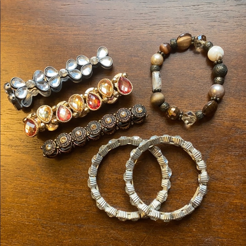 Bundle of 6 high quality fashion bracelets